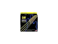 DR Strings NYB-40 Hi-Def NEON Yellow Coated Light 4-String Bass Strings main image