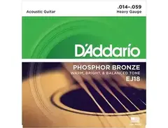 D'Addario EJ18 Phosphor Bronze Heavy