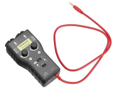 Saramonic SmartRig+ 2-Channel XLR/3.5mm Microphone Audio Mixer with Phantom Power Preamp & Guitar Interface
