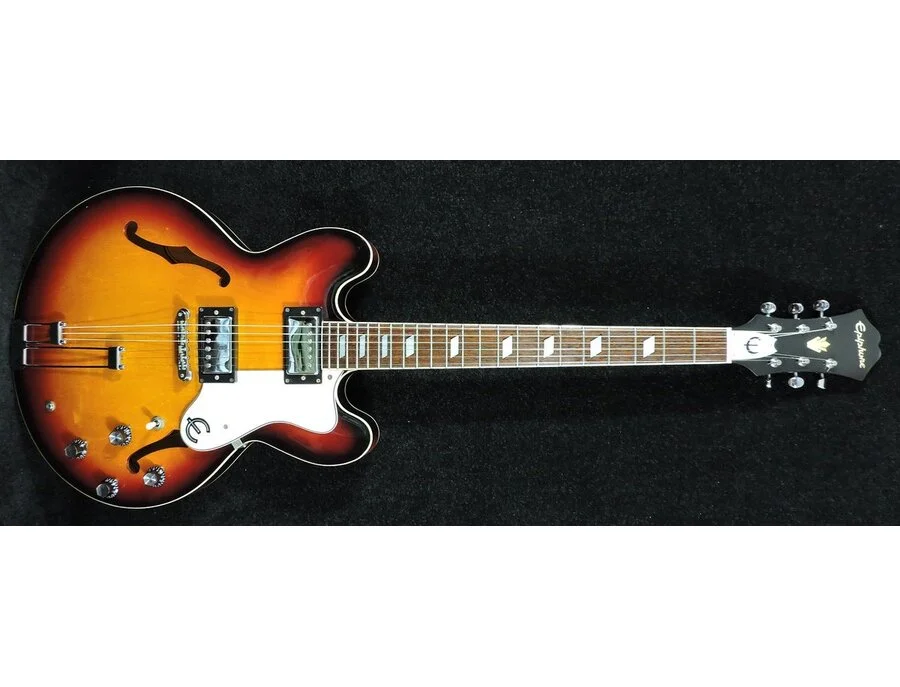 Epiphone Riviera 1990s — Semi-Hollowbody Electric Guitar | Equipboard Epiphone Riviera 1990s — Semi-Hollowbody Electric Guitar | Equipboard