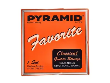 Pyramid Nylon Classical Guitar Silver-plated wound Medium Tension