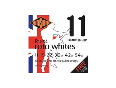 Rotosound RS11-54 Roto Whites Nickel-Steel Guitar Strings (11-54)