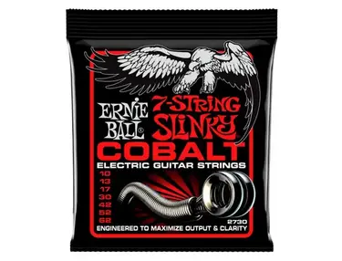 Ernie Ball Skinny Top Heavy Bottom Slinky 7-String Cobalt Guitar Strings (10-62)