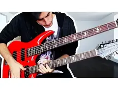 Starfire Double Neck bass and 12 String Electric Guitar, Flamed Maple