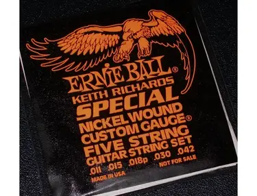 Ernie Ball Keith Richards Custom 5-String Nickel Guitar Set (11-42)