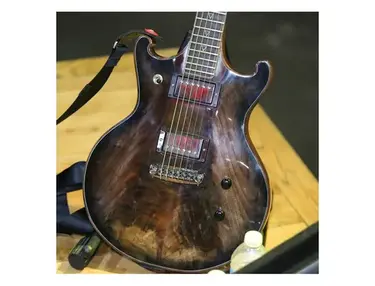 Dallas Thomas Versus Guitars and Audio Custom Blackburst Guitar