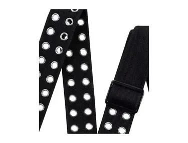 Dunlop D3852BK Guitar Strap Black Grommet 2.5 in