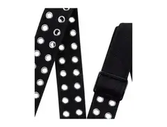 Dunlop D3852BK Guitar Strap Black Grommet 2.5 in