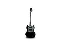 Gibson SG with silver pickguard and EMG pickup