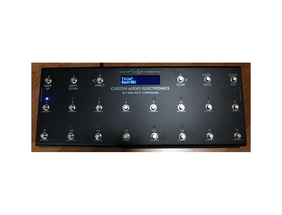 Custom Audio Electronics RS-T 16 MIDI Foot Controller - What To