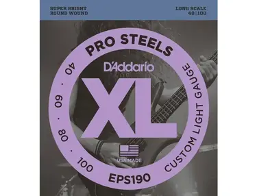 D'Addario EPS190 Pro Steels Long Scale 40/100