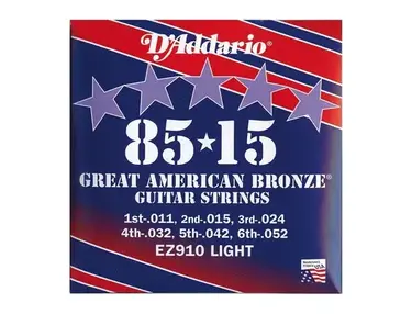 D'Addario EZ910 85-15 Great American Bronze Guitar Strings