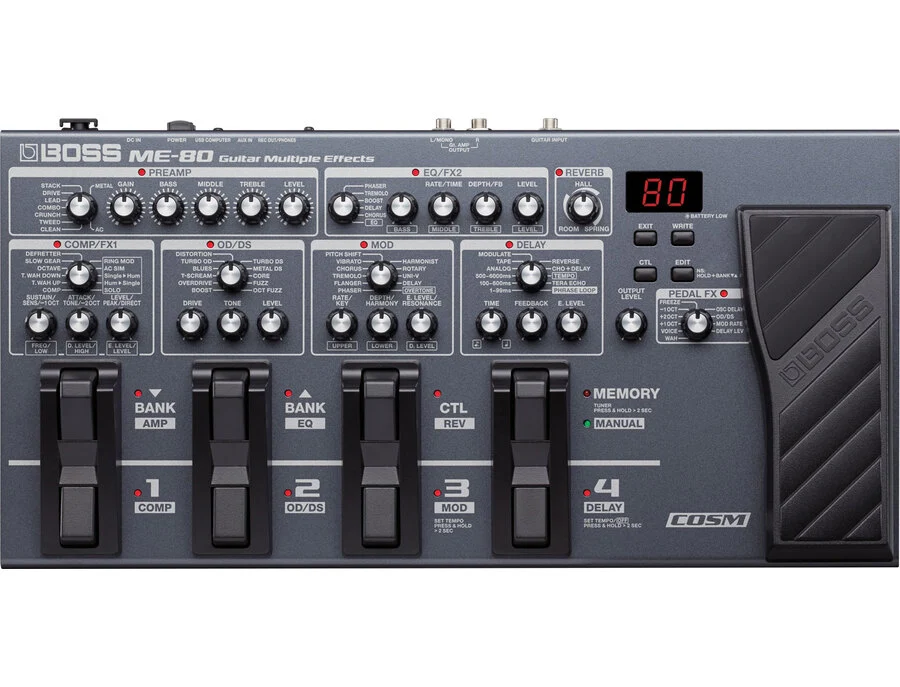 Boss ME-80 Guitar Multiple Effects - What To Know & Where To Buy Boss ME-80 Guitar Multiple Effects - What To Know & Where To Buy