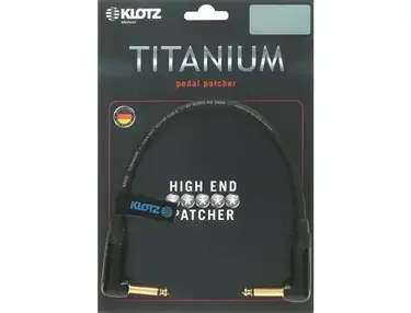 KLOTZ TI-RR high end TITANIUM patch cable with angled jacks