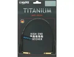 KLOTZ TI-RR high end TITANIUM patch cable with angled jacks main image