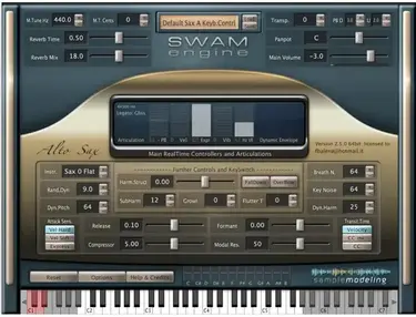 Audio Modeling SWAM Saxophones