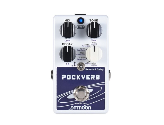 Ammoon Pockverb 7 Reverb Effects + 7 Delay Effects With Tap Tempo ...