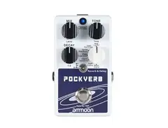 Ammoon Pockverb 7 Reverb Effects + 7 Delay Effects With Tap Tempo Function True Bypass