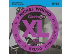 D'Addario EXL120 Nickelwound Guitar Strings 9-42