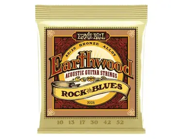 Ernie Ball 2008 Earthwood Rock & Blues 80/20 Bronze Acoustic Guitar Strings (10-52)