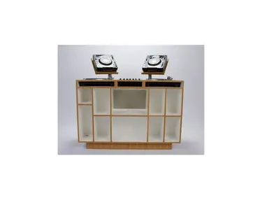 Dual San Francisco Full Size DJ Console with record/CD Book Storage