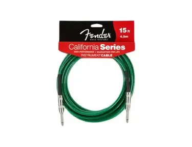 Fender 15` California Instrument cable SURF GREEN