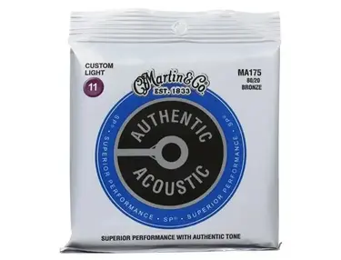 Martin Authentic Acoustic Superior Performance Guitar Strings - 80/20 Bronze Bluegrass