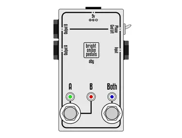 Bright Onion Pedals Active ABY Pedal with Isolated Second Output v2