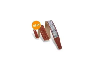 Levy's MSJ26 Suede Guitar Strap - Rust