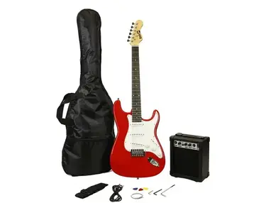 RockJam Electric Guitar Pack- Red