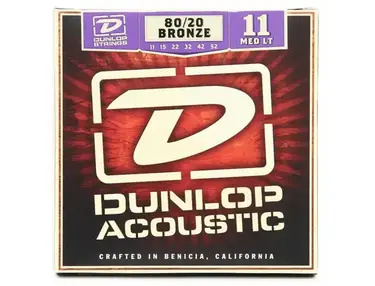 Dunlop 80/20 Bronze Acoustic Guitar Strings 11-52 Medium/Light