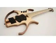 Stega Bass in walnut, mahogany and maple.