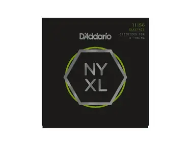 D'Addario NYXL Nickel Wound Medium Top/Extra-Heavy Bottom Electric Guitar Strings (11-56)
