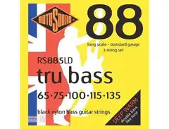 Rotosound Tru Bass RS885LD Black Nylon Bass Strings (65-135) main image