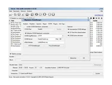 freac - free audio converter