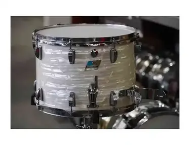 Ludwig White Marine Pearl 14"x10" Marching Snare Drum