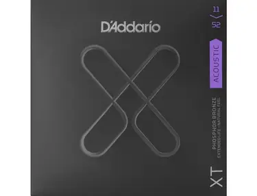 D'Addario XT Phosphor Bronze Custom Light Acoustic Guitar Strings (11-52)