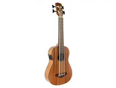 Laka VUB60EA Mahogany Fretless Bass Ukulele