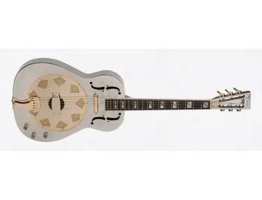 Dean Resonator Thin Body Chrome Gold Acoustic Electric Guitar