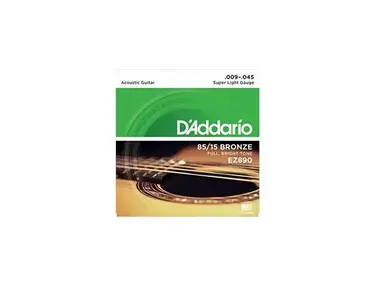 D'Addario EZ890 Great American Super Light 9-45 Acoustic Guitar Strings