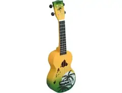 Mahalo Soprano Ukulele Hawaii Green Burst