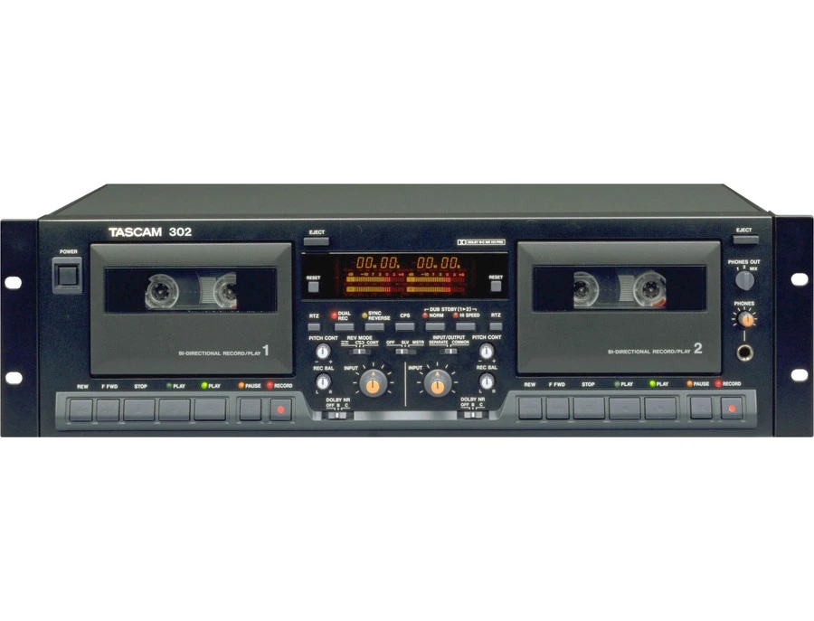 整備済み　TASCAM 302 カセットデッキ TASCAM (タスカム) 302 ダブルカセットデッキ｜中古 山陽電子商会 第弐