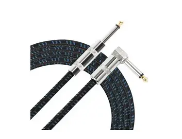 Donner 18' premium instrument cable (Black & Blue)