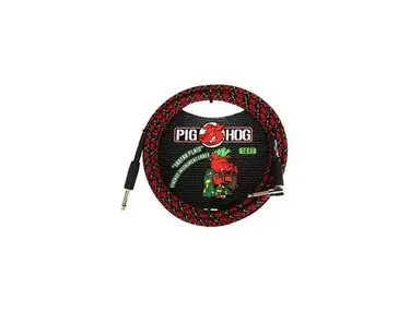 Pig Hog "Tartan Plaid" Instrument Cable, 10FT Right Angle
