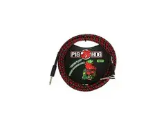 Pig Hog "Tartan Plaid" Instrument Cable, 10FT Right Angle main image