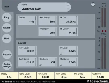 TC Electronic VSS3 Native Reverb Plugin