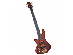 Schecter Stiletto Studio-5 FL Fretless 5-string LH Left Handed Bass Guitar in Honey Satin