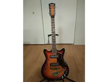 1966 Decca/Teisco Double Cut Hollow Body