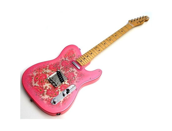 noel gallagher pink telecaster