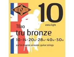 Rotosound TB10 Tru Bronze Acoustic Guitar Strings (10-50) main image